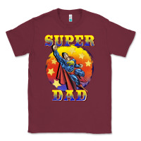 Burgundy super dad Classic Tee - BarkalooDesign