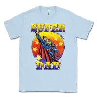 Dusty Blue super dad Classic Tee - BarkalooDesign