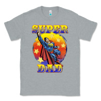 Heather Grey super dad Classic Tee - BarkalooDesign