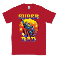 Red super dad Classic Tee - BarkalooDesign