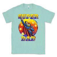 Seafoam super dad Classic Tee - BarkalooDesign
