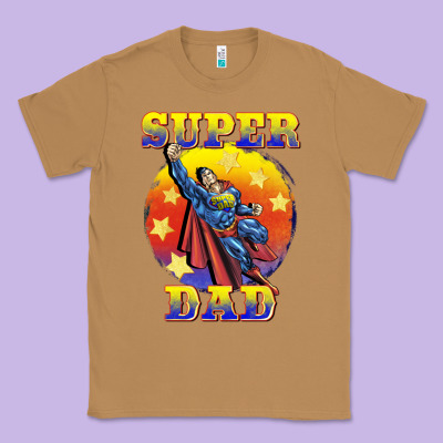 Super Dad Classic Tee Designed By Barkaloodesign