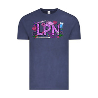 Vintage Denim Valentine LPN Vintage Tee - CowhideDigitalArt