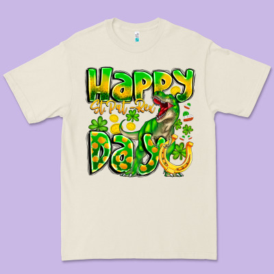 Happy St Patricks Rex Day Premium Tee Designed By Cowhidedigitalart