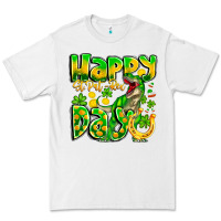 White Happy St Patricks Rex Day Premium Tee - CowhideDigitalArt