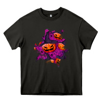 Asphalt halloween pumpkin patch  3 Heavy Core Tee - BundleAndBundleShop