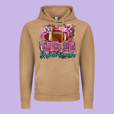 Tackle Breast Cancer Vintage Hoodie Designed By Adodesignshop