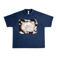 Navy cowhide frames background Urban Heavy Tee - RanaPortraitStore