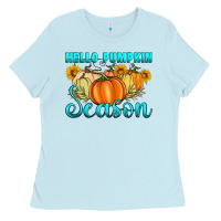 Hello Pumpkin Season Ladies Tee | Teevron