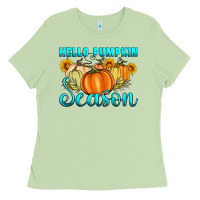 Matcha hello pumpkin season Ladies Tee - Artiststas