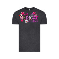 Vintage Black Valentine Medical Assistant Vintage Tee - CowhideDigitalArt
