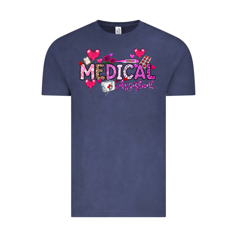 Valentine Medical Assistant Vintage Tee by CowhideDigitalArt | Teevron