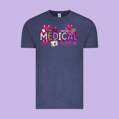 Valentine Medical Assistant Vintage Tee Designed By Cowhidedigitalart
