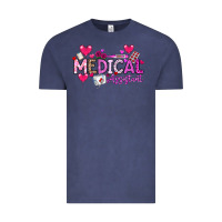 Vintage Denim Valentine Medical Assistant Vintage Tee - CowhideDigitalArt