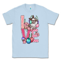 Dusty Blue Love Easter Classic Tee - BundleAndBundleShop