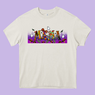 Halloween Mama Libbey Glass Heavy Core Tee Designed By Bundleandbundleshop