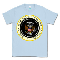 Dusty Blue fake seal of the president of the united states Classic Tee - DesigneFamous