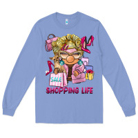Colony Blue shopping life  gnome Long Sleeve Tee - BarkalooDesign
