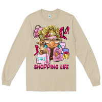 Mushroom shopping life  gnome Long Sleeve Tee - BarkalooDesign