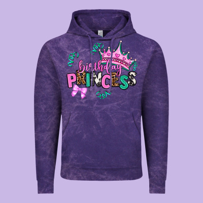 Birthday Princess Vintage Hoodie Designed By Adodesignshop