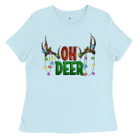 Oh Deer Christmas Ladies Tee | Teevron