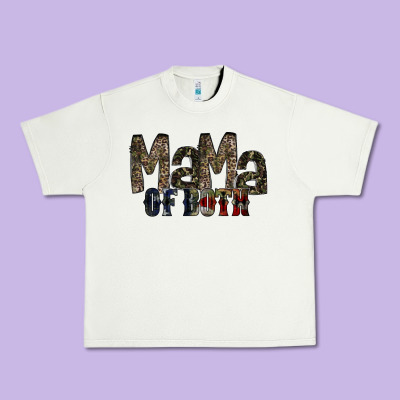 Mama Of Both Urban Heavy Tee Designed By Racoondesign