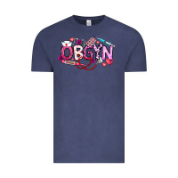 Vintage Denim Valentine OBGYN Vintage Tee - CowhideDigitalArt