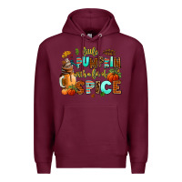 Burgundy little pumpkin with a lot of spice Premium Hoodie - AdoDesignShop