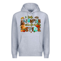 Heather Grey little pumpkin with a lot of spice Premium Hoodie - AdoDesignShop