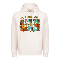 Pale Pink little pumpkin with a lot of spice Premium Hoodie - AdoDesignShop