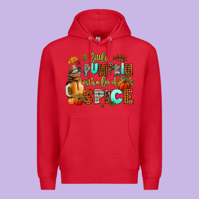Little Pumpkin With A Lot Of Spice Premium Hoodie Designed By Adodesignshop