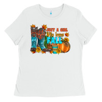 White jusa a girl who loves fall Ladies Tee - Artiststas