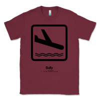 Burgundy sully movie silhouette Classic Tee - DesigneFamous