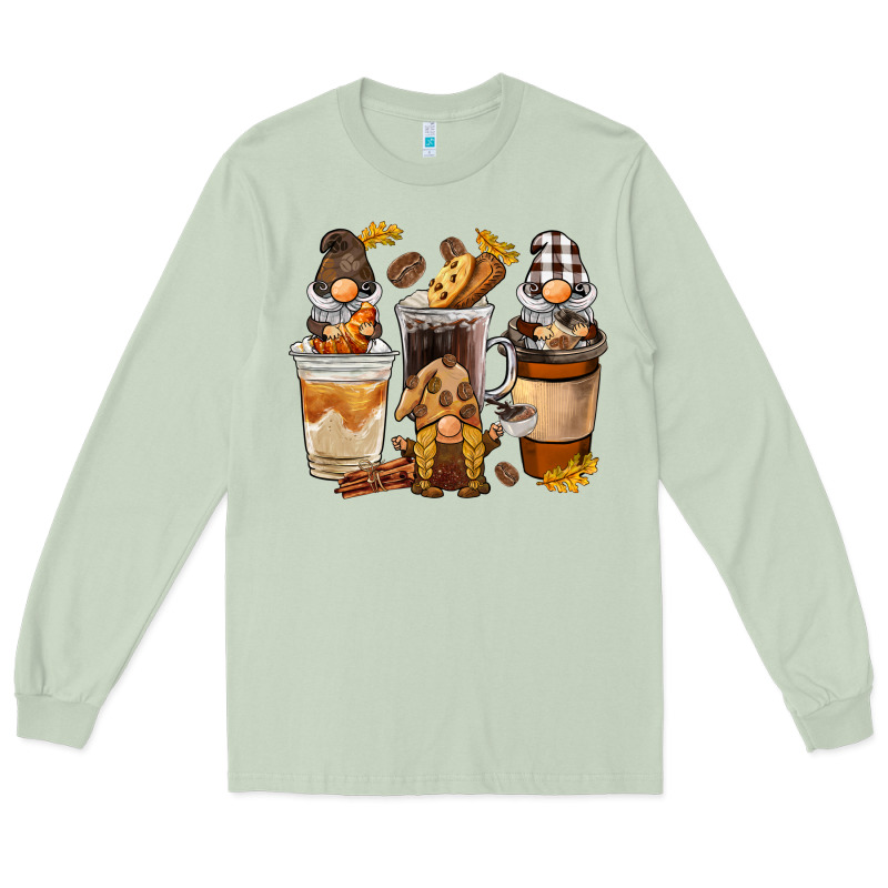 Coffee Gnome Long Sleeve Tee by BarkalooDesign | Teevron
