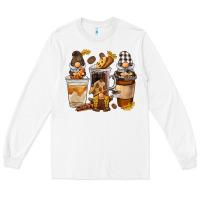 White Coffee gnome Long Sleeve Tee - BarkalooDesign