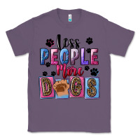 Lavender less people more dogs Classic Tee - FaDigitalArtStudio