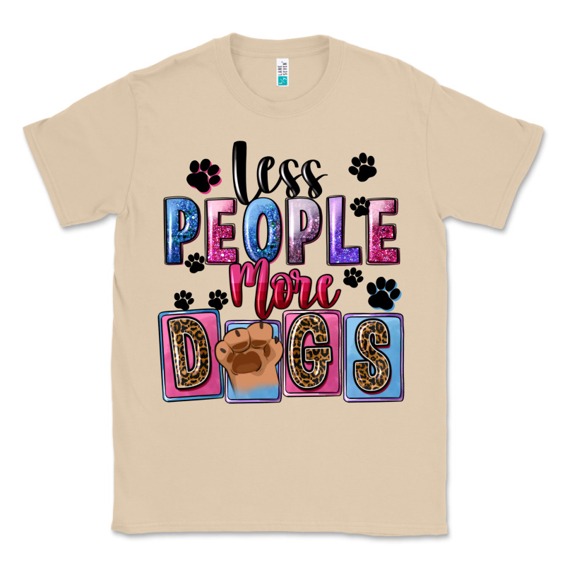 Less People More Dogs Classic Tee by FaDigitalArtStudio | Teevron