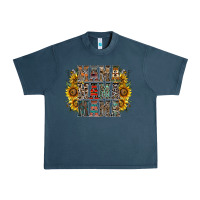 Midnight Navy mama sunflower western Urban Heavy Tee - RacoonDesign