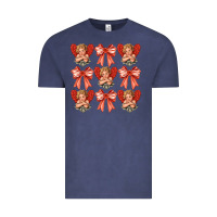 Vintage Denim Valentines Eros and bow Vintage Tee - CowhideDigitalArt