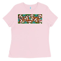 Bubblegum Pink Santa skeleton christmas Ladies Tee - Artiststas