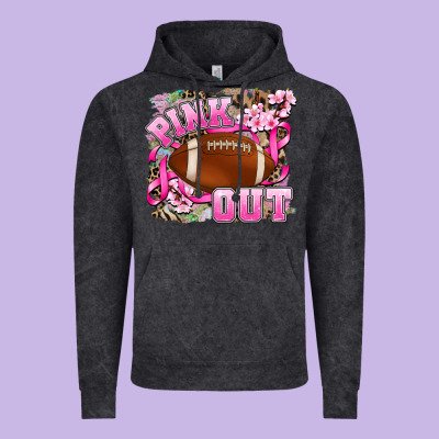 Pink Out Vintage Hoodie Designed By Adodesignshop