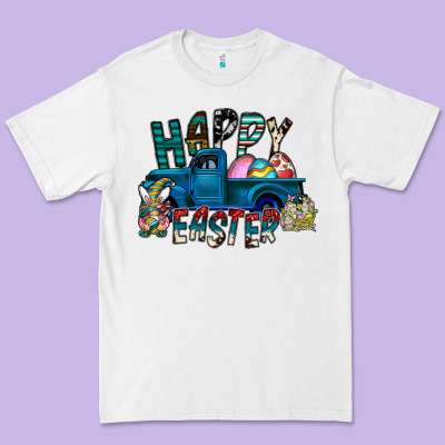 Happy Easter  Truck Premium Tee Designed By Cowhidedigitalart
