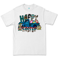 White Happy Easter  truck Premium Tee - CowhideDigitalArt