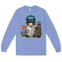 Colony Blue golf gnome Long Sleeve Tee - BarkalooDesign