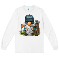 White golf gnome Long Sleeve Tee - BarkalooDesign