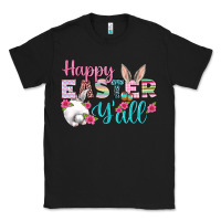 Black Happy Easter Y'all Classic Tee - BundleAndBundleShop
