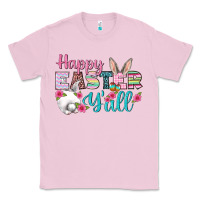 Bubblegum Pink Happy Easter Y'all Classic Tee - BundleAndBundleShop