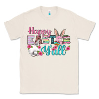 Natural Happy Easter Y'all Classic Tee - BundleAndBundleShop