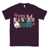 Plum Happy Easter Y'all Classic Tee - BundleAndBundleShop