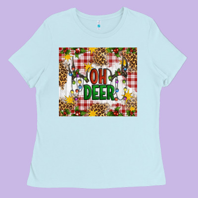 Oh Deer Ladies Tee Designed By Artiststas